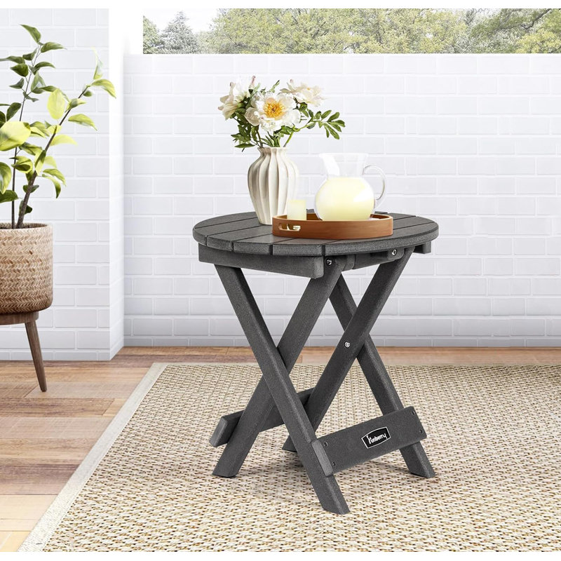 Highland Dunes Outdoor Side Table Patio Side Table Portable Small Outdoor Table Patio End Table Wayfair